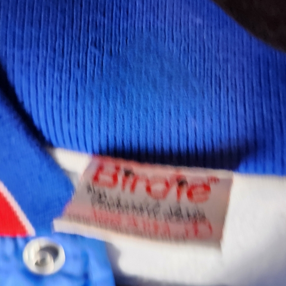 💙 Vintage AMPI Dawson Bomber Jacket Lonnie L 🐂 - Picture 7 of 8